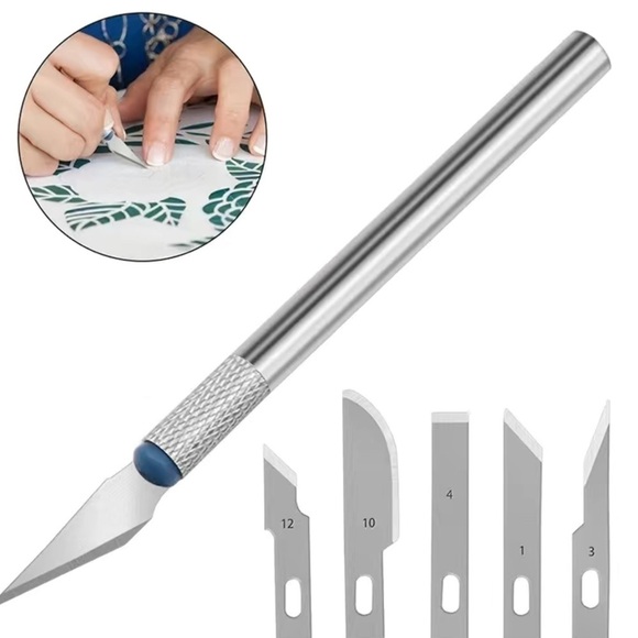 Precision Cutting Knife Set Hand Tools Art Hobby Craft Non Slip 13 Pieces - Picture 9 of 16